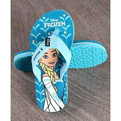 Pine Kids Slip On Style Flip Flops Disney Frozen Print - Blue