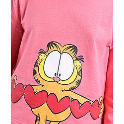 Pine Kids Full Sleeves Crewneck Sweatshirt Garfields Collection Biowashed - Pink