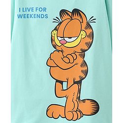 Pine Kids Full Sleeves Bio-Washed T-Shirt Garfield Collection - Blue