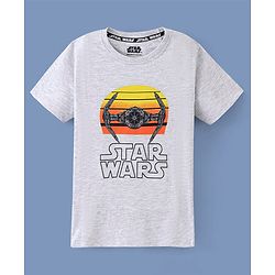 Pine Kids Half Sleeves Star Wars Collection T-Shirt - Grey