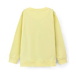 Pine Kids Full Sleeves Sweatshirt Programmer Print - Yellow