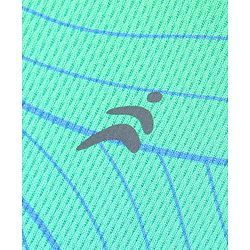 Pine Active Half Sleeves T-Shirt With Shorts Contour Print - Blue & Green