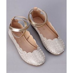 Pine Kids Shimmer Slip on Bellies - Silver