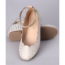 Pine Kids Shimmer Slip on Bellies - Silver