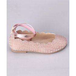 Pine Kids Shimmer Slip on Bellies - Rose Gold
