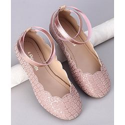 Pine Kids Shimmer Slip on Bellies - Rose Gold