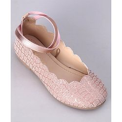 Pine Kids Shimmer Slip on Bellies - Rose Gold