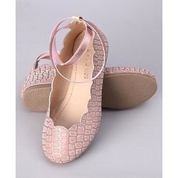 Pine Kids Shimmer Slip on Bellies - Rose Gold