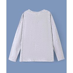 Pine Kids Biowashed Spider Man Collection Full Sleeves Tee - Light Grey