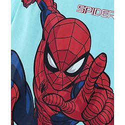 Pine Kids Biowashed Spider Man Collection Full Sleeves Tee - Sky Blue