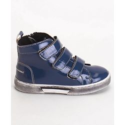 Pine Kids Winter Boots With Velcro & Zip Closure - Blue