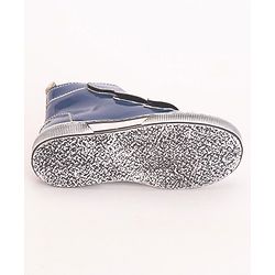 Pine Kids Winter Boots With Velcro & Zip Closure - Blue