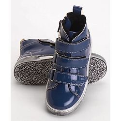 Pine Kids Winter Boots With Velcro & Zip Closure - Blue