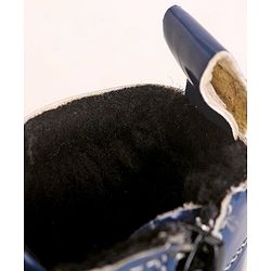 Pine Kids Winter Boots With Velcro & Zip Closure - Blue