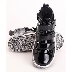 Pine Kids Winter Boots With Velcro & Zip Closure - Blue
