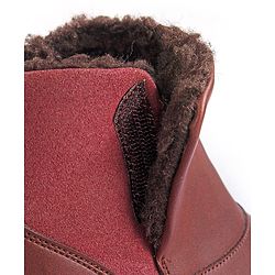 Pine Kids Slip On Winter Boots With Zipper Closure - Brown