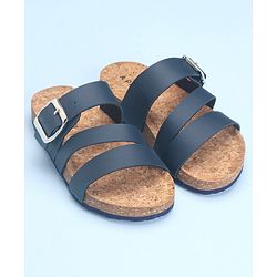 Pine Kids Slip On Sandals with Cork Footbed - Navy