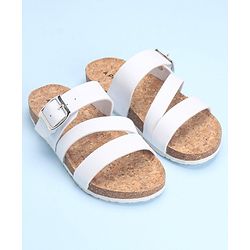 Pine Kids Slip On Sandals with Cork Footbed - Navy