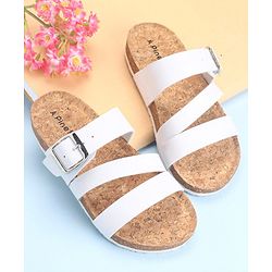 Pine Kids Slip On Sandals with Cork Footbed - Navy
