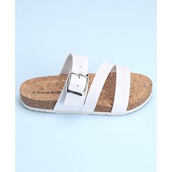 Pine Kids Slip On Sandals with Cork Footbed - Navy
