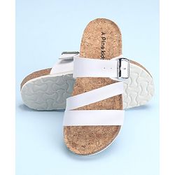 Pine Kids Slip On Sandals with Cork Footbed - Navy