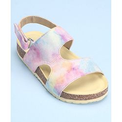 Pine Kids Velcro Closure Sandal Marble Print - Multicolour