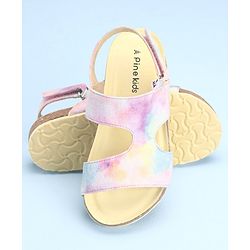 Pine Kids Velcro Closure Sandal Marble Print - Multicolour