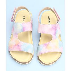 Pine Kids Velcro Closure Sandal Marble Print - Multicolour