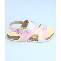 Pine Kids Velcro Closure Sandal Marble Print - Multicolour