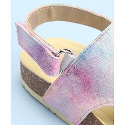 Pine Kids Velcro Closure Sandal Marble Print - Multicolour