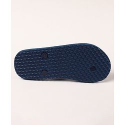 Pine Kids Flip Flops Camouflage Print - Navy Yellow