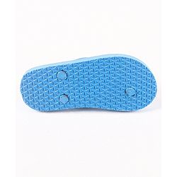 Pine Kids Flip Flops Beach Print- Blue Purple