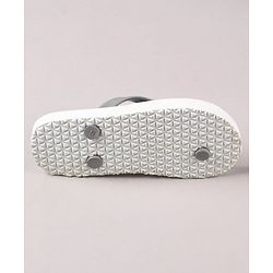 Pine Kids Flip Flops Bird Print- White Grey
