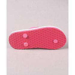 Pine Kids Flip Flops Floral Print- Pink White