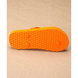 Pine Kids Slip On Flip Flops Sun Print - Orange White