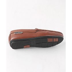 Pine Kids Slip On Round Toe Party Wear Loafers - Brown