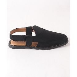 Pine Kids Peshawari Ethnic Sandals with Velcro Closure - Blue