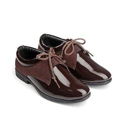 Pine Kids Lace Up Party Wear Shoes - Brown