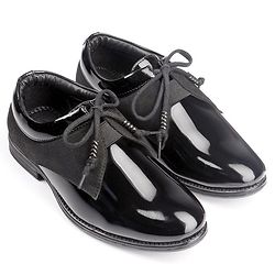 Pine Kids Lace Up Party Wear Shoes - Brown