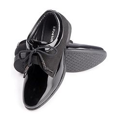 Pine Kids Lace Up Party Wear Shoes - Brown