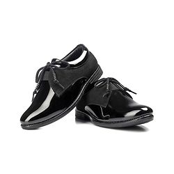 Pine Kids Lace Up Party Wear Shoes - Brown