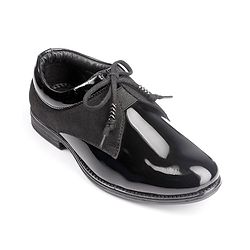 Pine Kids Lace Up Party Wear Shoes - Brown