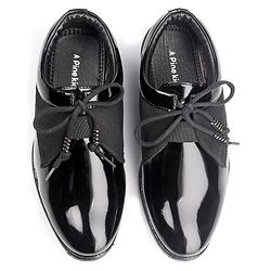 Pine Kids Lace Up Party Wear Shoes - Brown