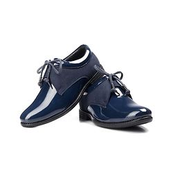 Pine Kids Lace Up Party Wear Shoes - Blue