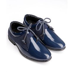 Pine Kids Lace Up Party Wear Shoes - Blue