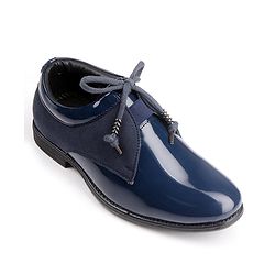 Pine Kids Lace Up Party Wear Shoes - Blue