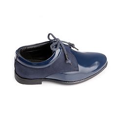 Pine Kids Lace Up Party Wear Shoes - Blue