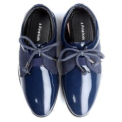 Pine Kids Lace Up Party Wear Shoes - Blue