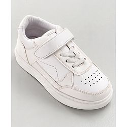Pine Kids Velcro Closure Casual Shoes - White