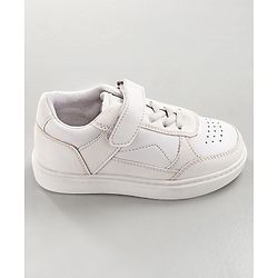 Pine Kids Velcro Closure Casual Shoes - White